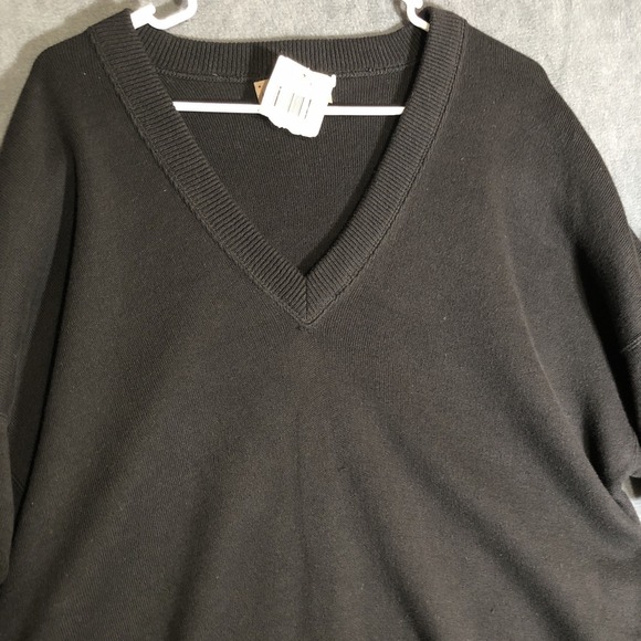 Jantzen Other - New With Tags Vintage Jantzen Men's Large Acrylic V Neck Black Sweater Pullover